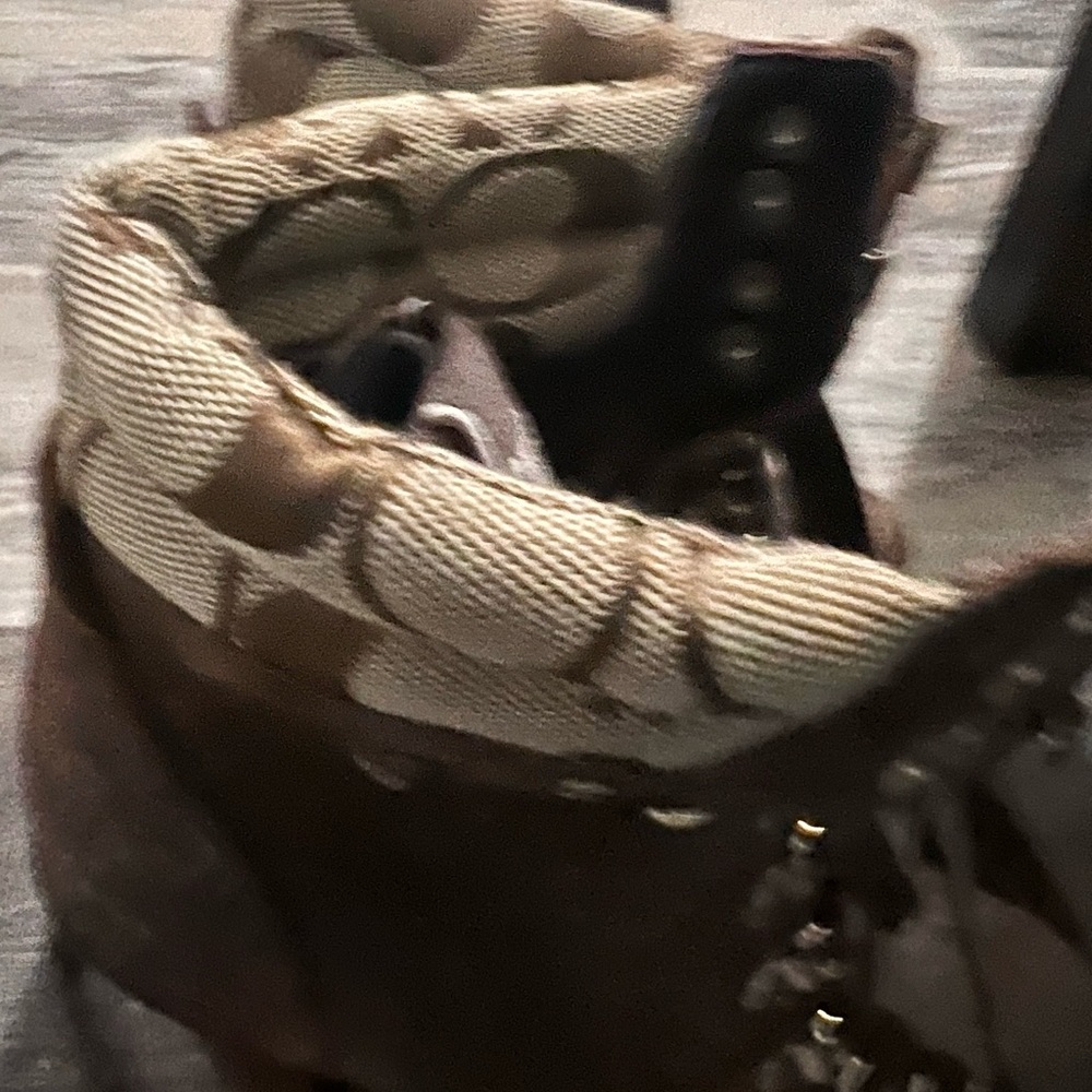 Coach Brown Lace Up Boots